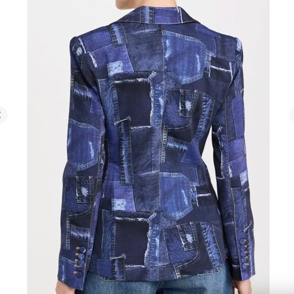 Cinq à Sept photoreal denim cheyenne blazer US 6 - Picture 5 of 11